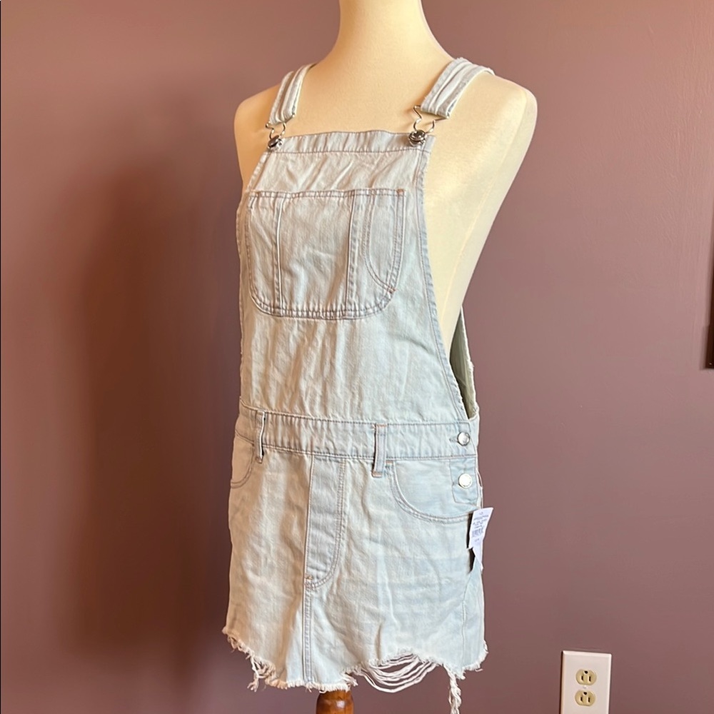 American Eagle Denim Overall Dress NWT